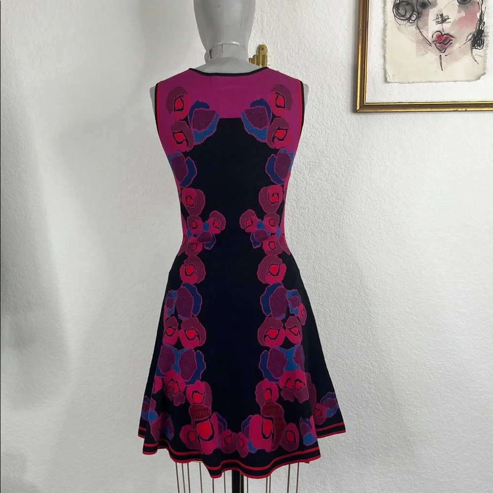 DIANE von FURSTENBERG DVF Dress Rose Jacquard Flare Dress - Picture 8 of 13